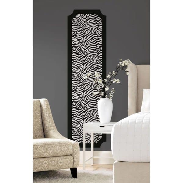 slide 1 of 2, Zebra Print Peel and Stick Deco Panel