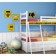 preview thumbnail 1 of 0, Monsters Inc Caution Signs Peel and Stick Giant Wall Decals
