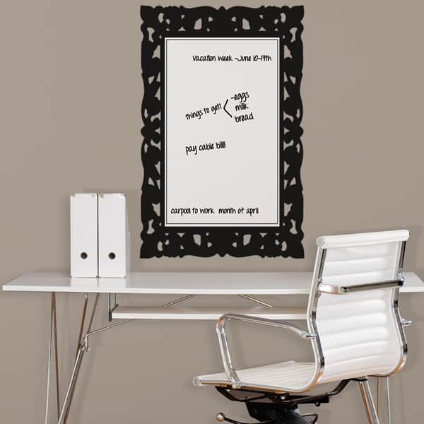 slide 1 of 2, Ornate Frame Dry Erase Peel and Stick Wall Decals