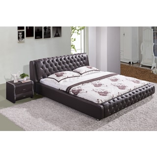 Bonded Leather Platform Bed - Free Shipping Today - Overstock.com ...