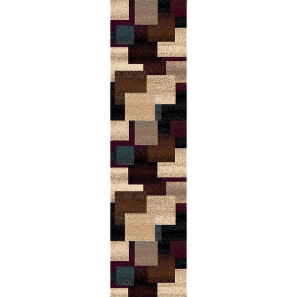 Christopher Knight Home Pinnacle Strie Blocks Black/ Multi color (2 x