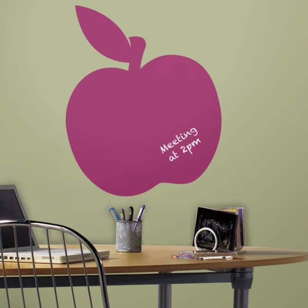 slide 1 of 2, Chalk Apple Peel & Stick Giant Wall Decals