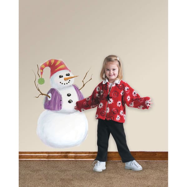 slide 1 of 1, Build A Snowman Peel & Stick Wall Decals