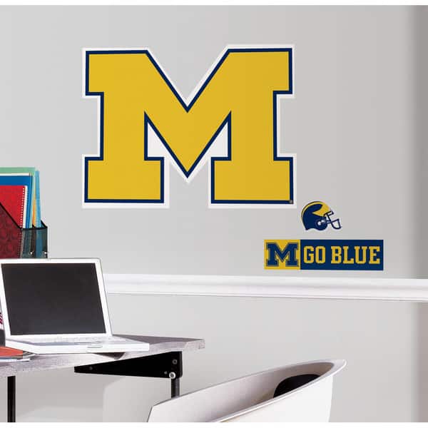 slide 1 of 2, University of Michigan Giant Peel & Stick Wall Decals