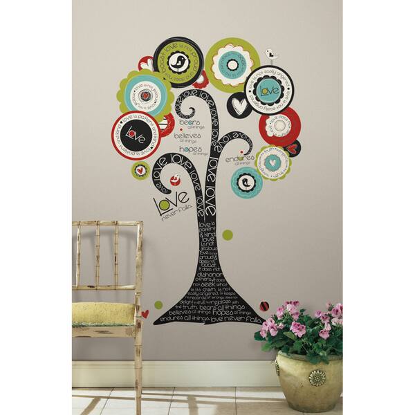 slide 1 of 2, Tree of Hope Peel & Stick Giant Wall Decal