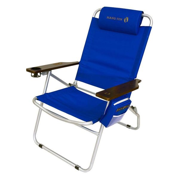 Shop Hang Ten Mauna Loa 4 Position Oversized Beach Chair - Free ...