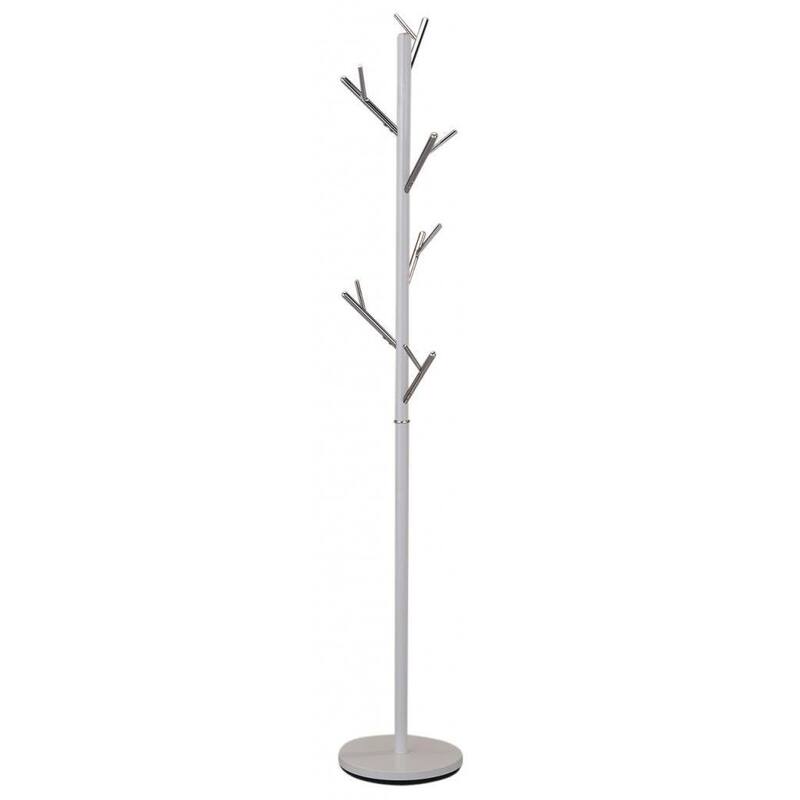 Orin 2-tone Chrome Coat Rack - White