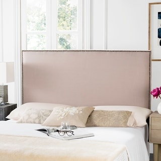 nailhead headboard hallmar arched pale