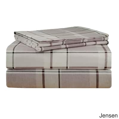 Pointehaven 200 GSM Superior Heavyweight Flannel Cotton Deep Pocket Bed Sheet Set