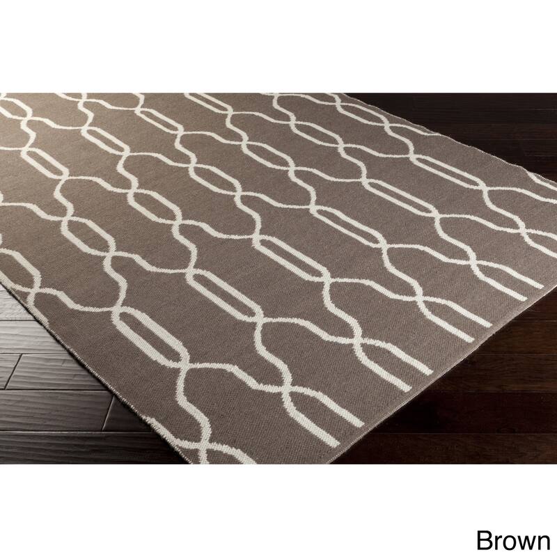 Hand Woven Thelma Wool Geometric Area Rug