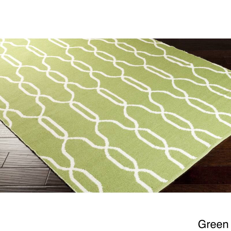 Hand Woven Thelma Wool Geometric Area Rug