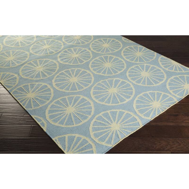 Hand-woven Carlotta Flatweave Wool Area Rug (8' x 11')
