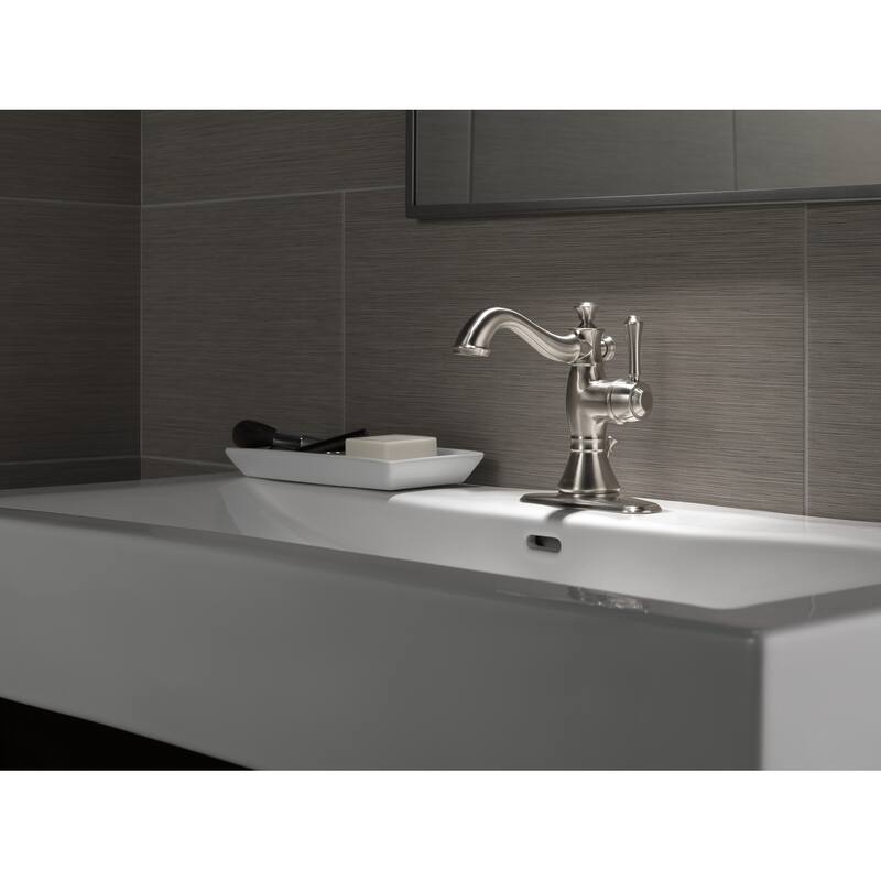 Delta Cassidy Single Handle Lavatory Faucet 597LF-SSMPU Stainless - Bed ...