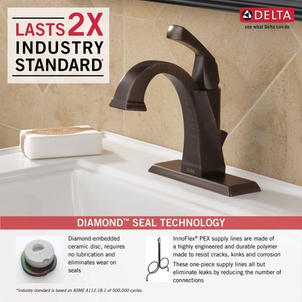 Shop Delta Dryden Single Handle Centerset Lavatory Faucet In