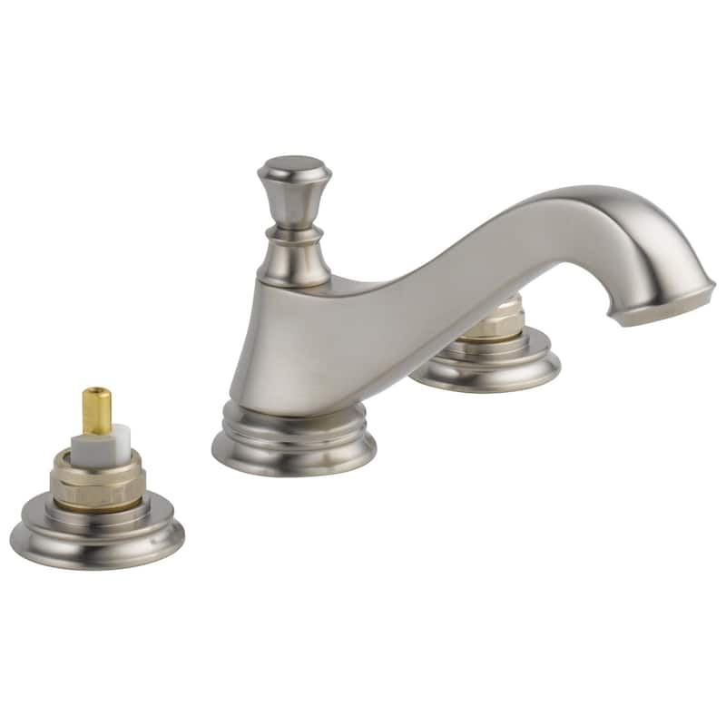 Delta Cassidy Two Handle Widespread Lavatory Faucet - Low Arc Spout ...