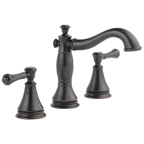 Delta Cassidy Two Handle Widespread Lavatory Faucet 3597LF-RBMPU Venetian Bronze