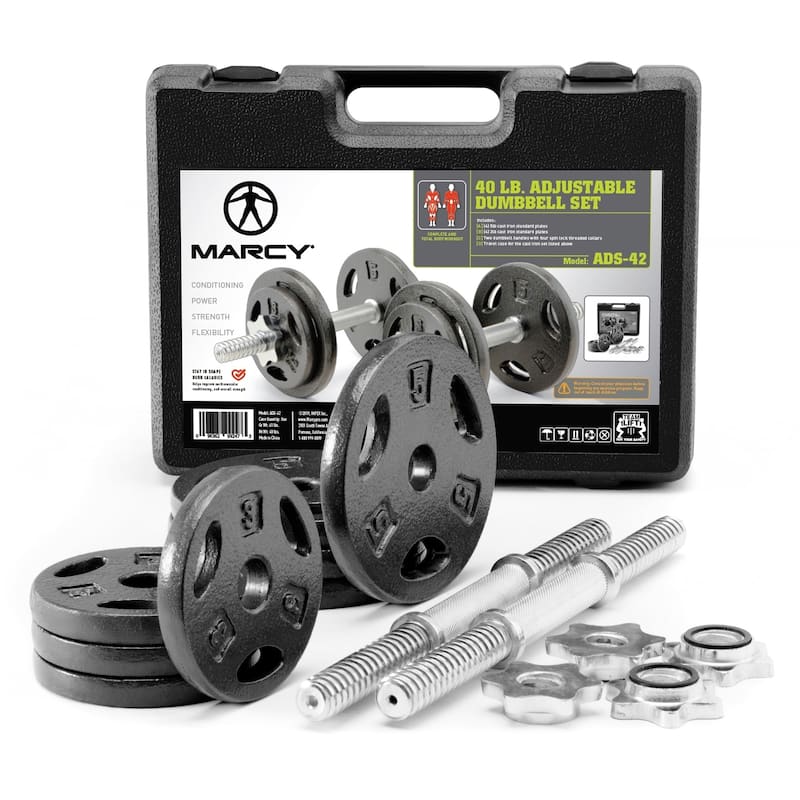 Marcy 40-pound Adjustable Dumbbell Set