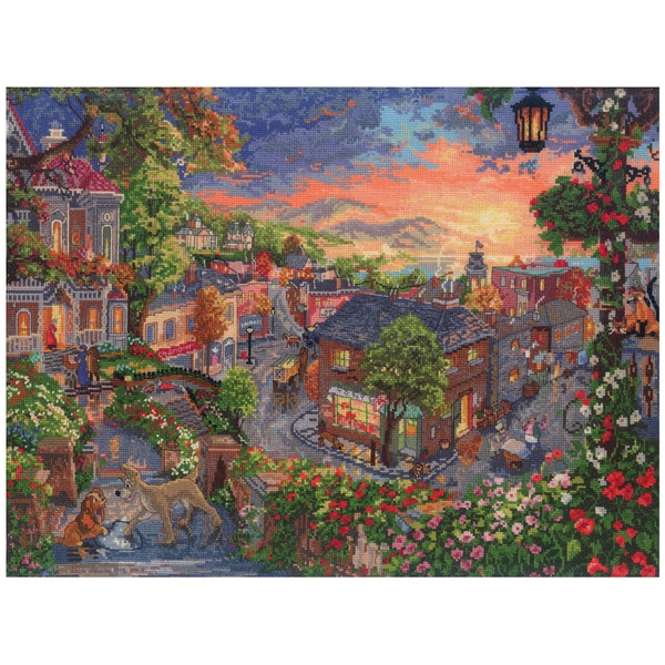 Disney Dreams Collection By Thomas Kinkade Lady & The Tramp16"X12" 18