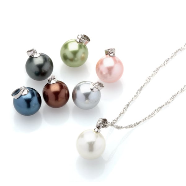 Multi color Pearl Interchangeable Necklace Box Set   16710524