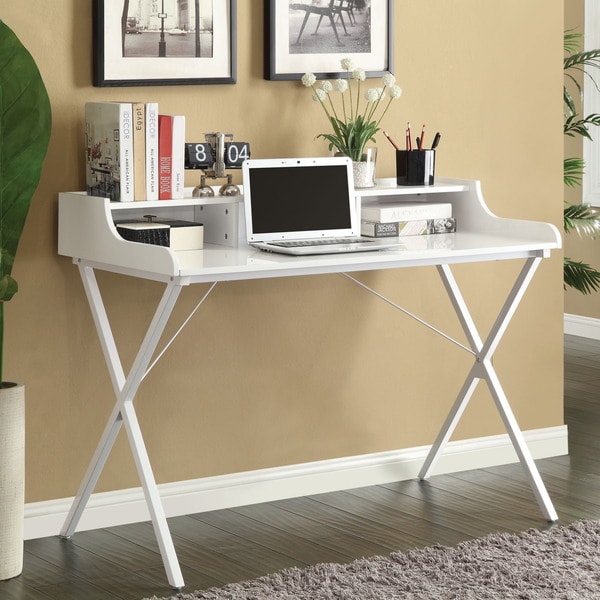 White writing desk with clearance hutch big lots