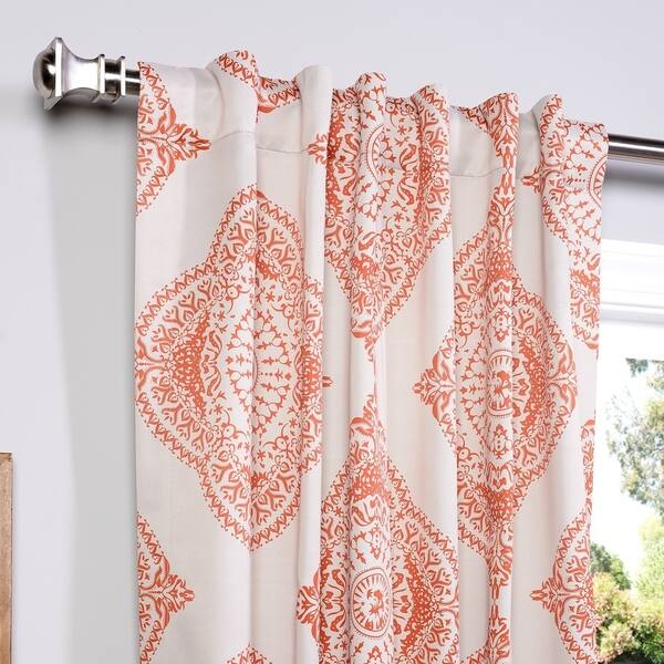 Shop Exclusive Fabrics Henna 63 Inch Blackout Curtain Panel Pair