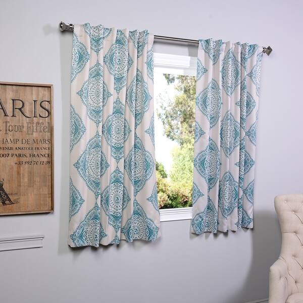 Shop Exclusive Fabrics Henna 63 Inch Blackout Curtain Panel Pair