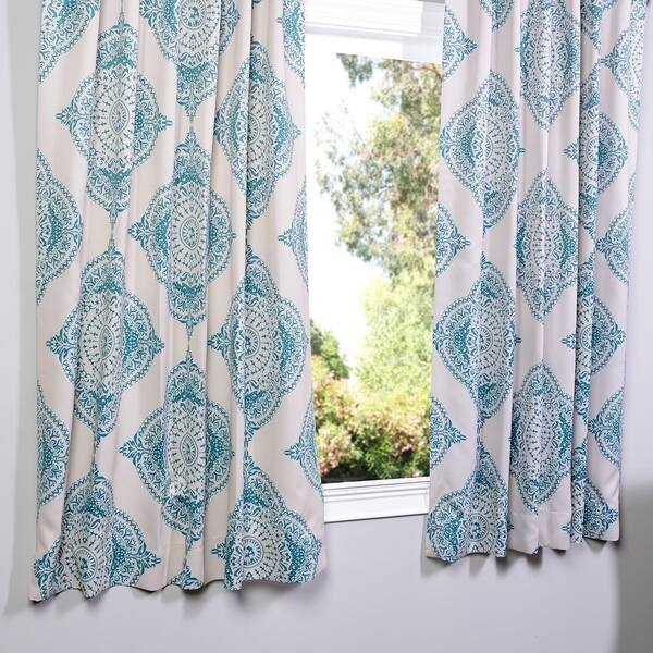 Shop Exclusive Fabrics Henna 63 Inch Blackout Curtain Panel Pair