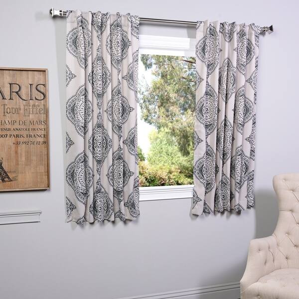 Shop Exclusive Fabrics Henna 63 Inch Blackout Curtain Panel Pair