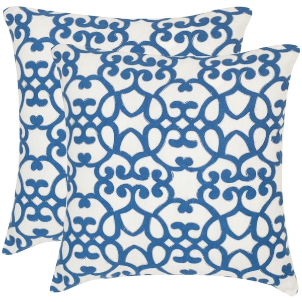 Royal blue throw discount pillows