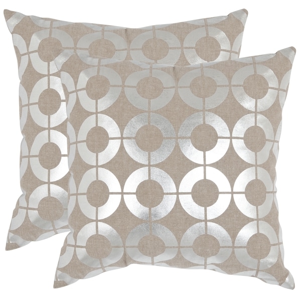 silver throw pillows