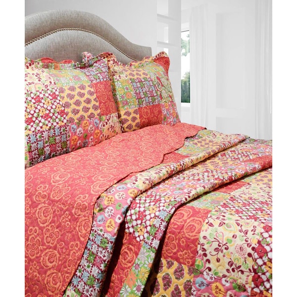 Shop Slumber Shop Madeline 3piece Reversible Quilt Set Free Shipping