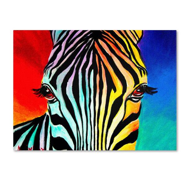 slide 1 of 3, DawgArt 'Zebra' Canvas Art