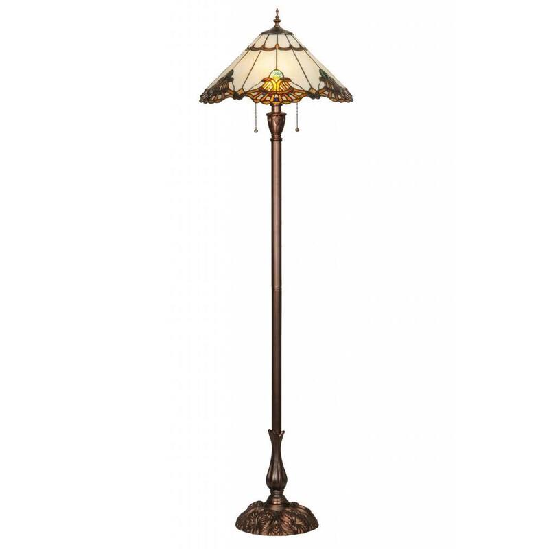 63-inch Shell with Jewels Floor Lamp