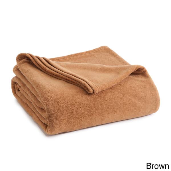 Shop Vellux Fleece Solid Color Blanket On Sale Free