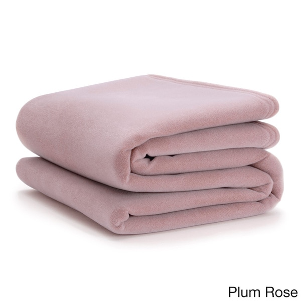 Royal Velvet Wool Acrylic Blend Thermal Blanket Pink 86x84 Made in store USA Vintage