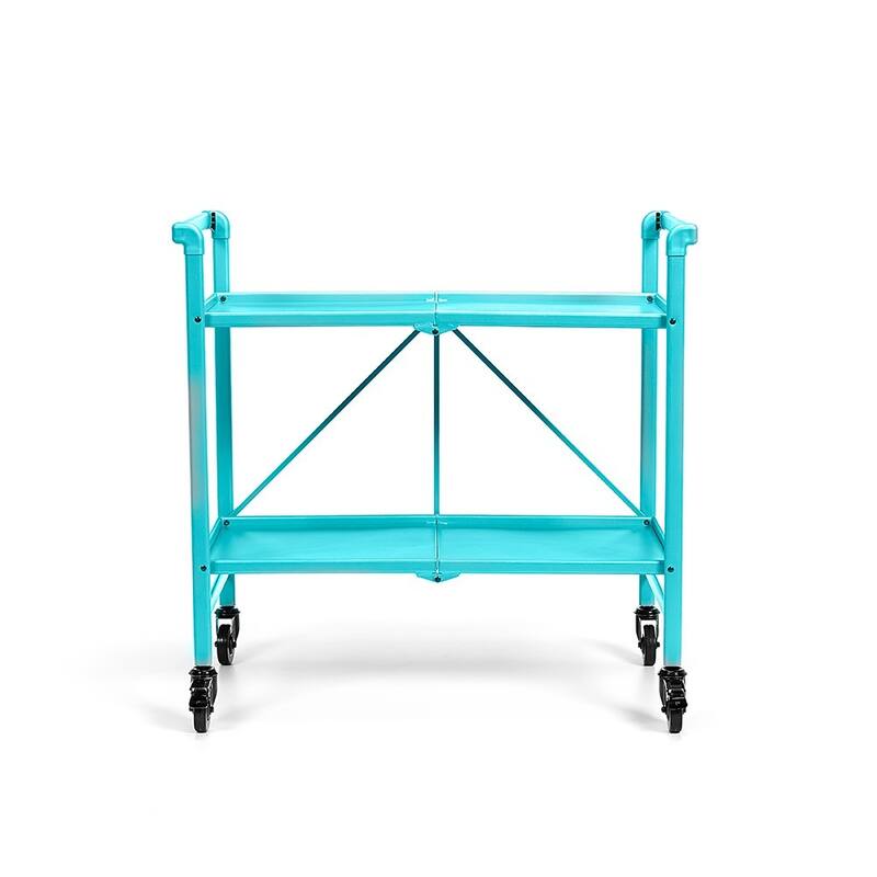 Avenue Greene Outdoor/ Indoor Metal Slat Folding Serving Cart
