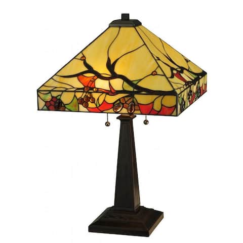25-inch Woodland Berries Table Lamp