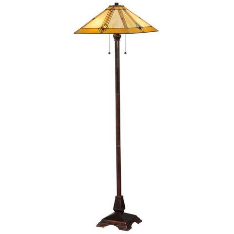 62-inch Diamond Mission Floor Lamp