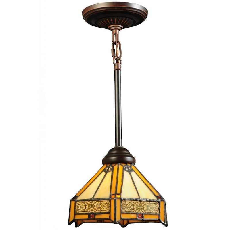 Peaches Mahogany Bronze Single-light Mini Pendant