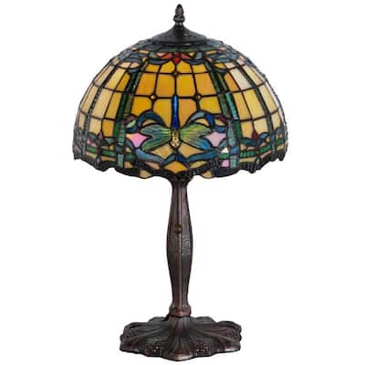 19-inch Tiffany-style Dragonfly Accent Lamp