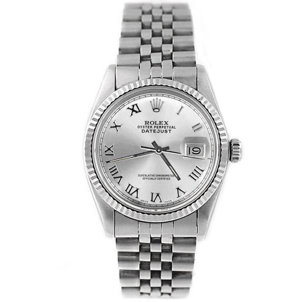 rolex mens stainless steel datejust