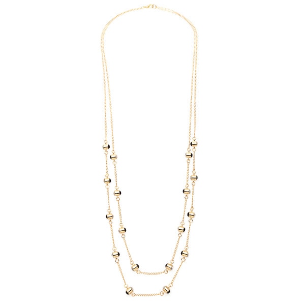 Alexa Starr Gold and Crystal Single or Double row Necklace   16714276