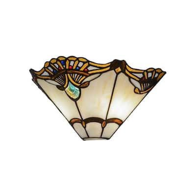 14.5-inch Shell with Jewels Wall Sconce