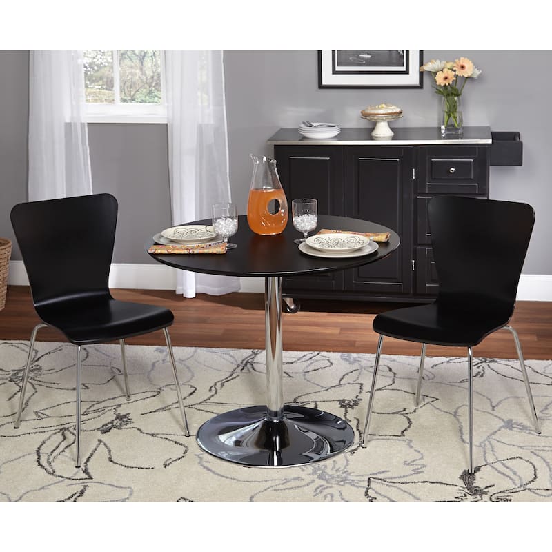 Simple Living 3-piece Pisa Dining Set - Black