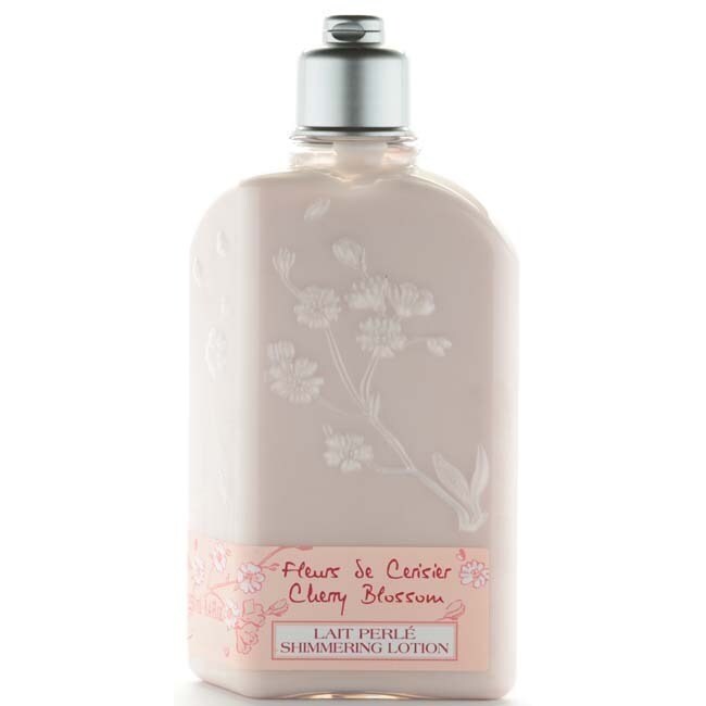 L Occitane Cherry Blossom 8 4 Ounce Shimmering Lotion White Overstock 9535896