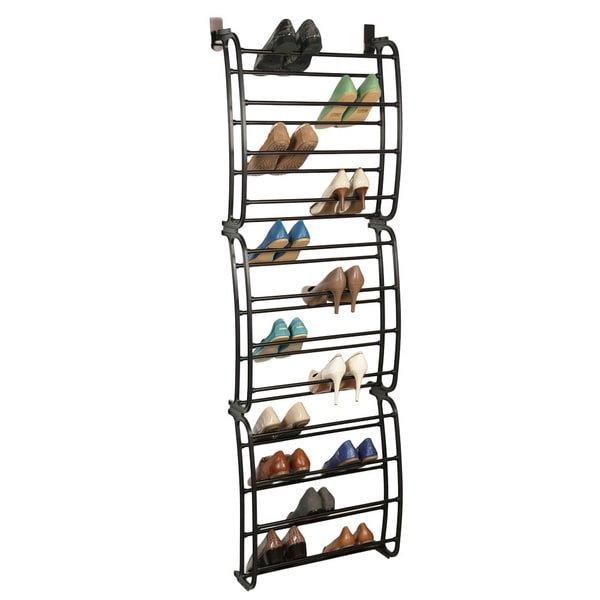 Richards Homewares 36 pair Over the Door Bronze Shoe Rack