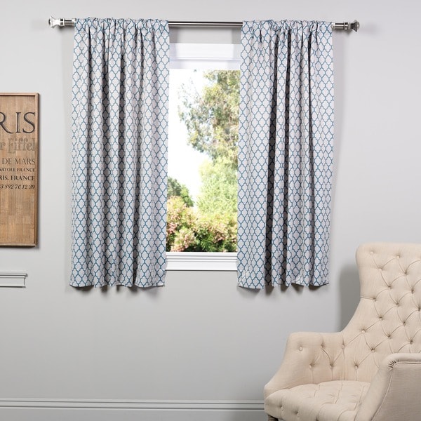 EFF Casablanca Teal 63 inch Blackout Curtain Panel Pair   16714696