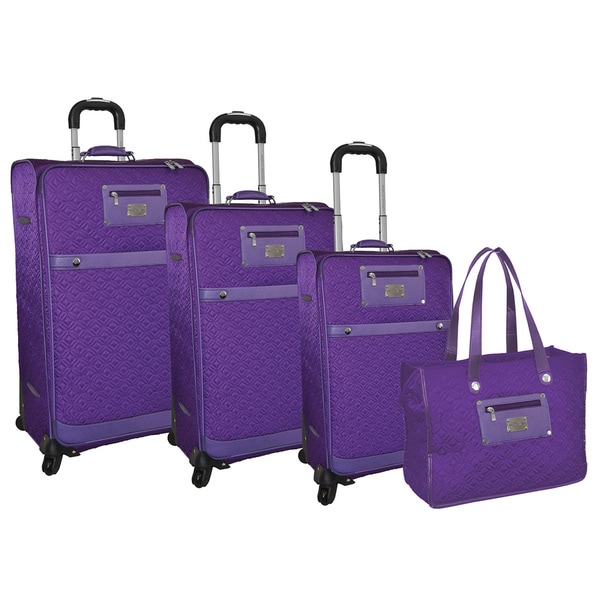 quilted luggage bags