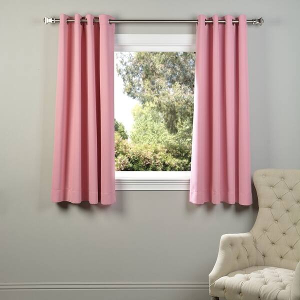 Shop Exclusive Fabrics Thermal Blackout Grommet 63 Inch Curtain