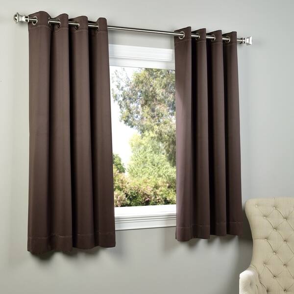 Shop Exclusive Fabrics Thermal Blackout Grommet 63 Inch Curtain